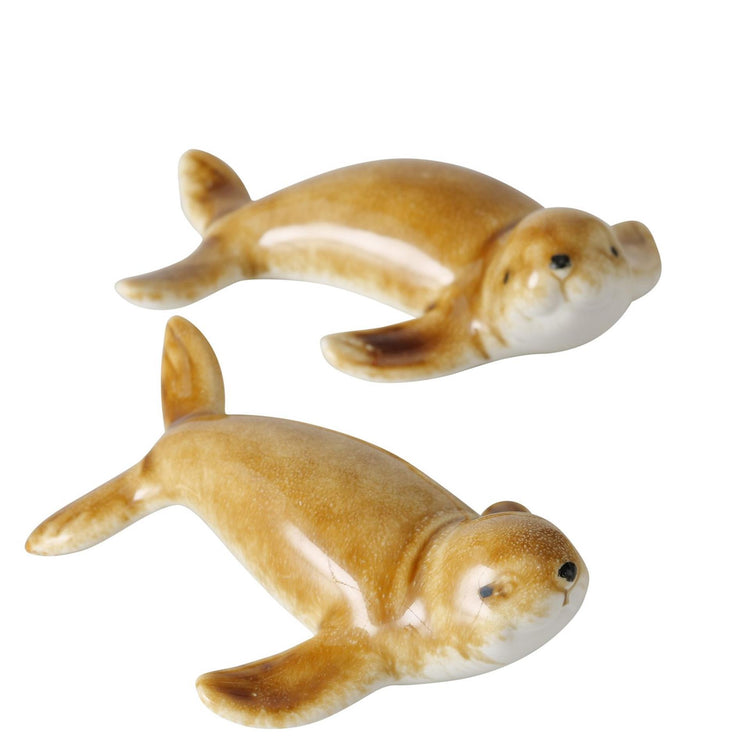 Boltze Home Statue Robby das Siegel l10cm aus Keramik