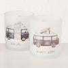 Boltze Home Teelichthalter Glas 2-teilig Camper