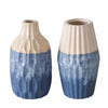Boltze Home Vase Steingut blau H21cm 2 sortiert