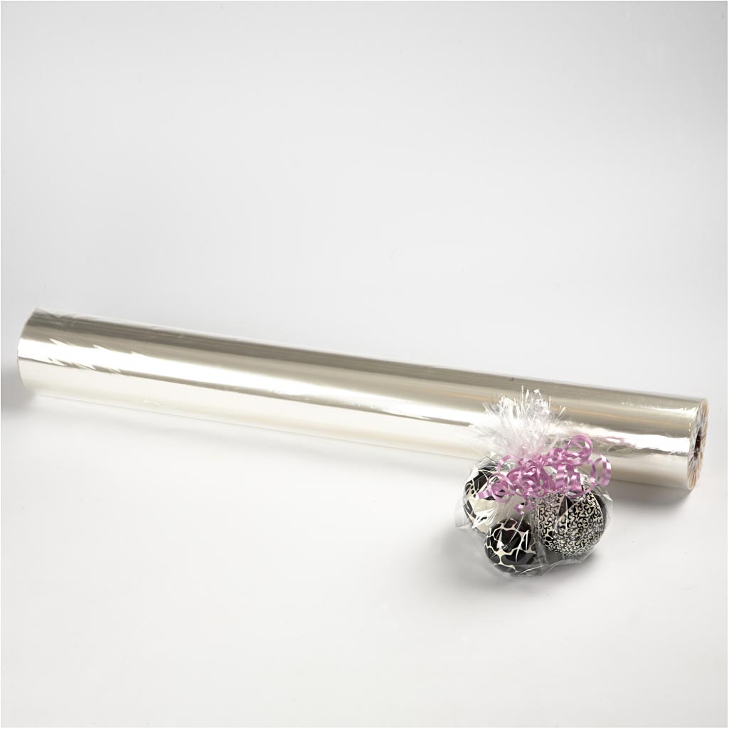 Kreativfirma Cellophan, B: 70 cm, Dikte 25 My, 200 m 1 Roll