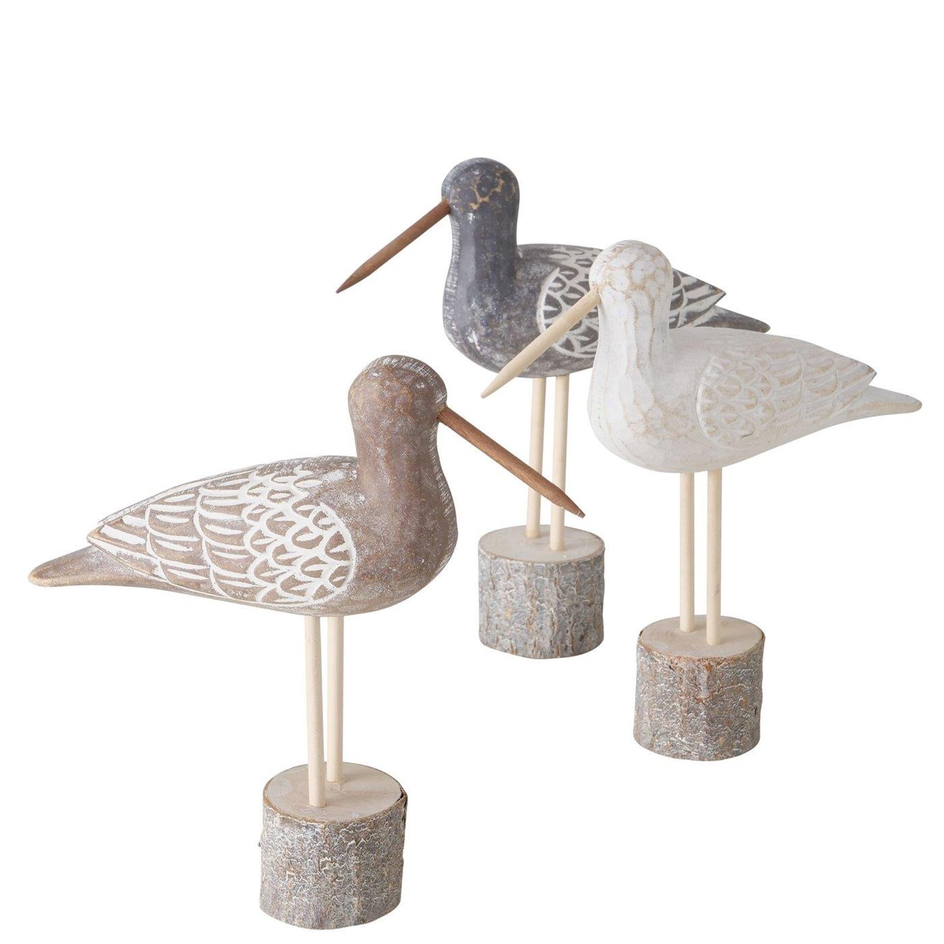 Boltze Home Statue Schnepfe Holz H22cm