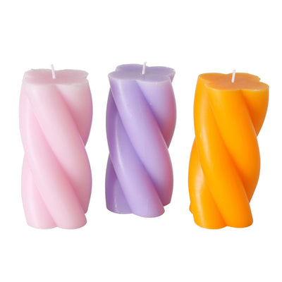 Boltze Home Kerze Twist gedrehte Kerze h14cm