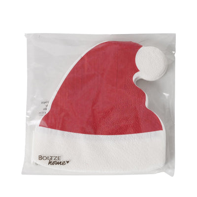 Boltze Home Servietten Weihnachtsmannmütze 12 Stk.