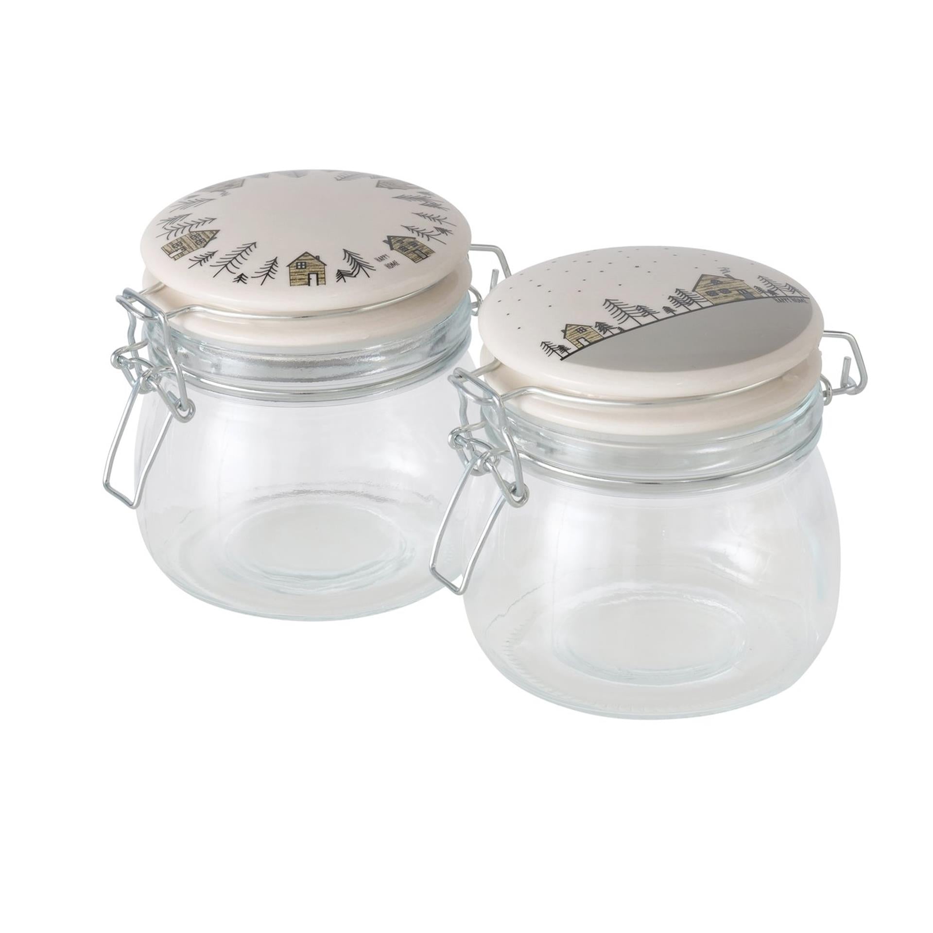 Boltze Home Vorratsdose Homewood 450 ml Glas