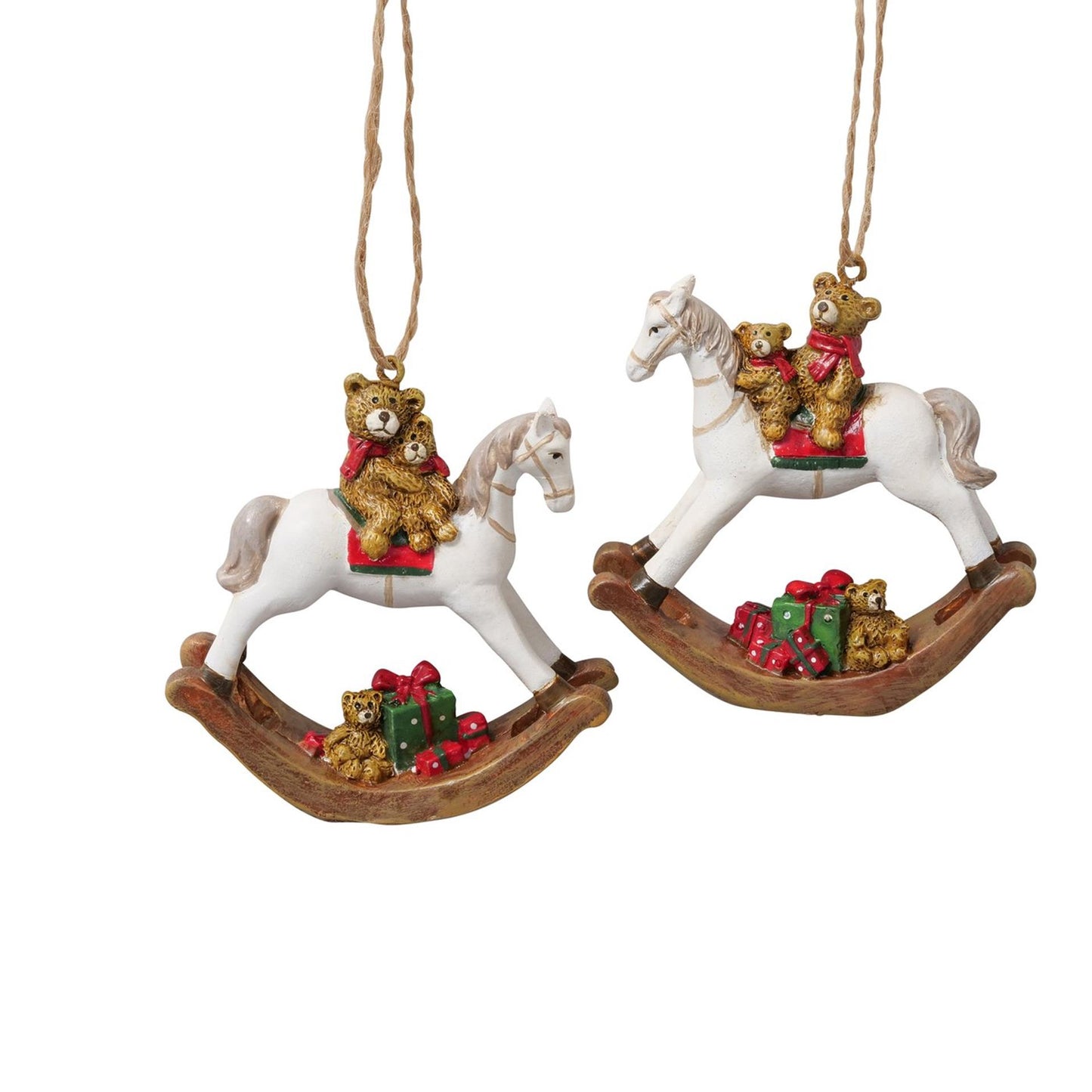 Boltze Home Weihnachtsanhänger Schaukelpferd h7cm