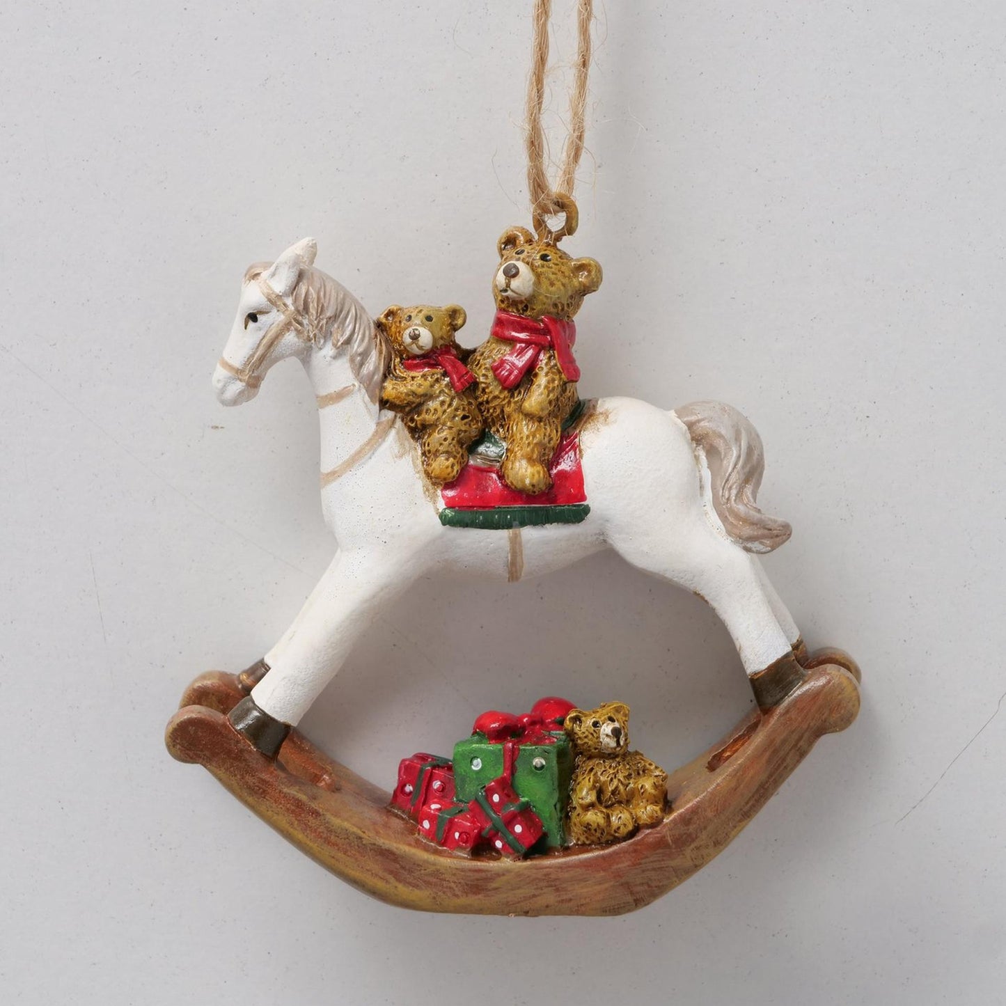Boltze Home Weihnachtsanhänger Schaukelpferd h7cm