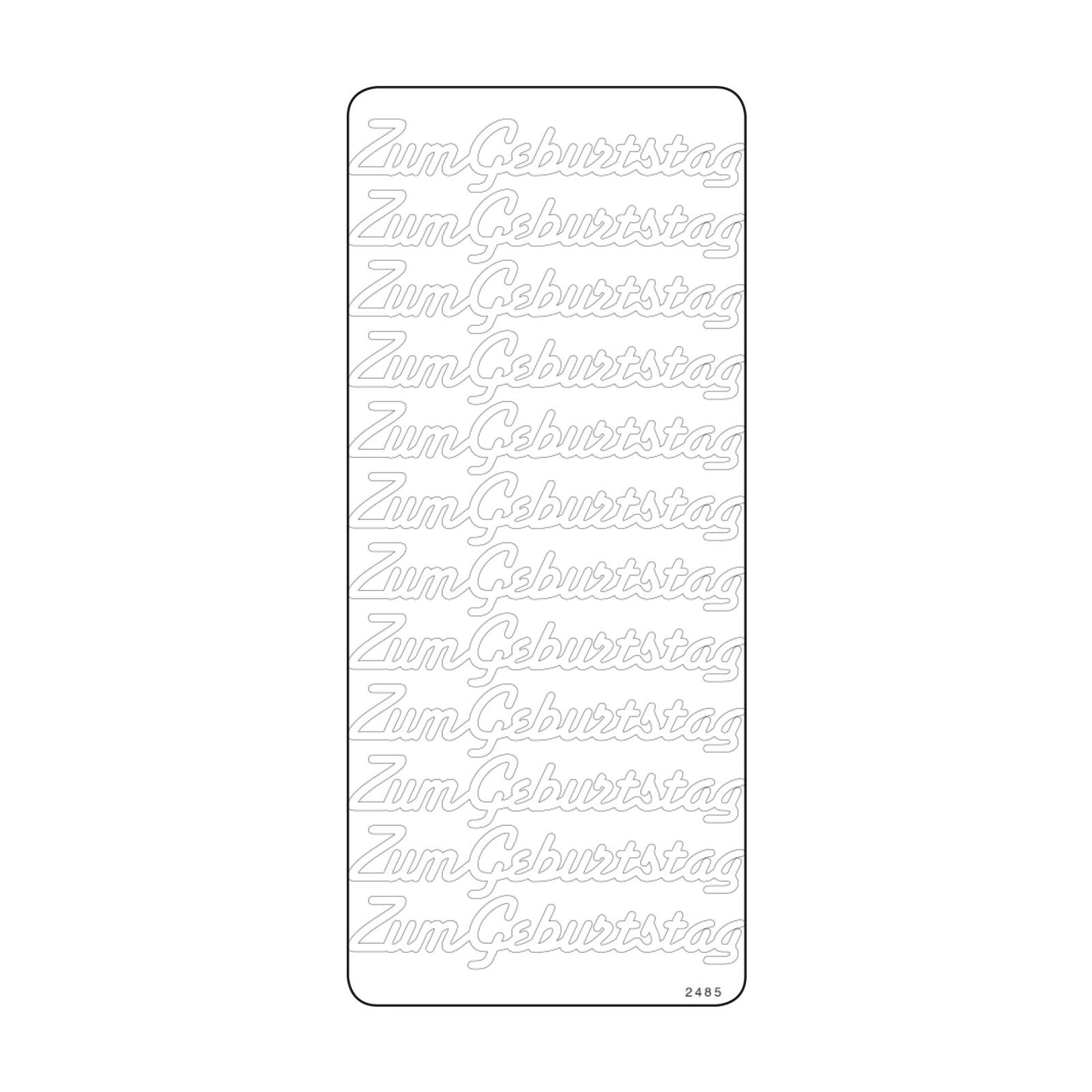 Vaessen creative • Aufkleber 10x23cm 10 Stück Gold bis zum Tragen