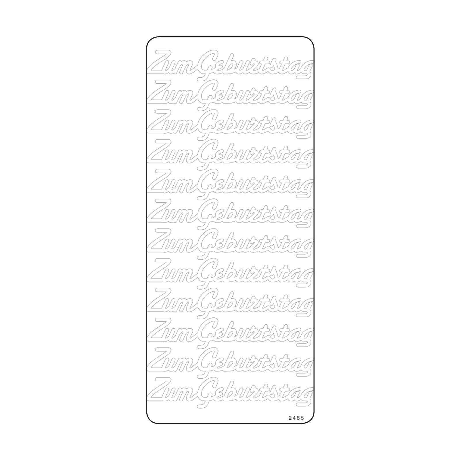 Vaessen creative • Aufkleber 10x23cm 10 Stück Gold bis zum Tragen