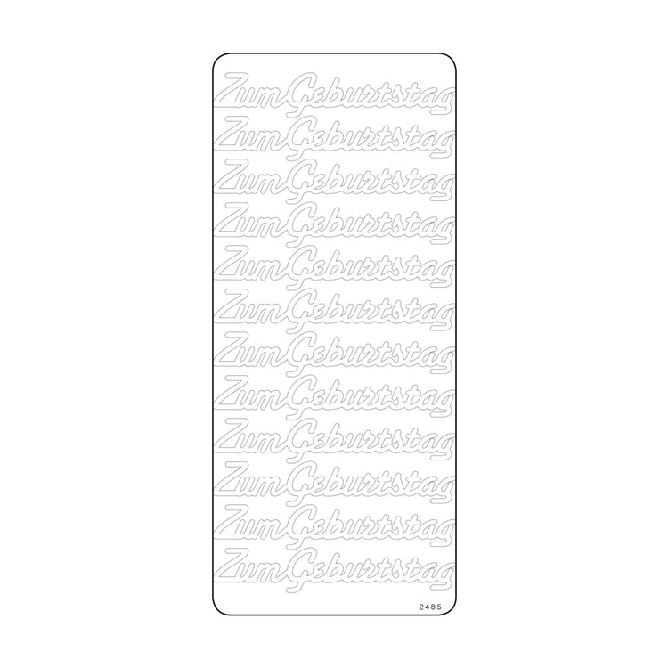 Vaessen creative • Aufkleber 10x23cm 10 Stück Gold bis zum Tragen