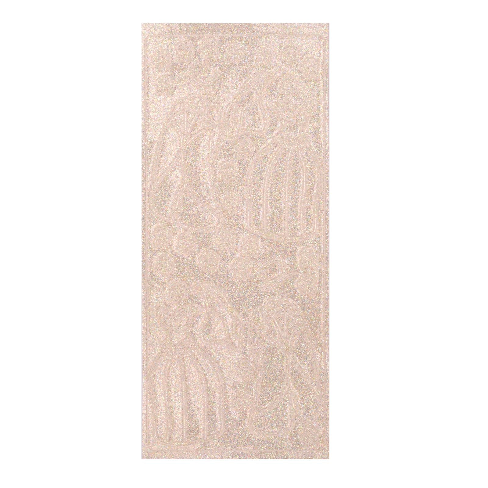 Vaessen creative • Aufkleber 10x23cm 10 Stück Kleidung Iris transparent silber