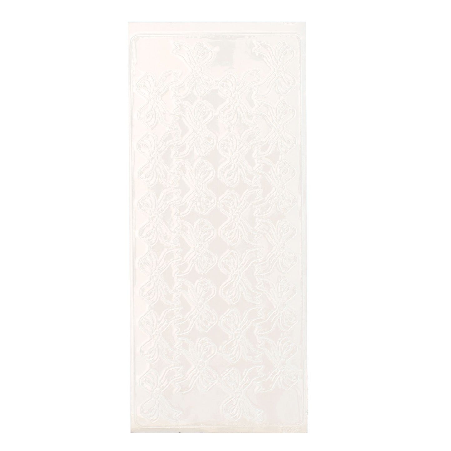 Vaessen creative • Aufkleber 10x23cm 10 Stück Schleifen weiß
