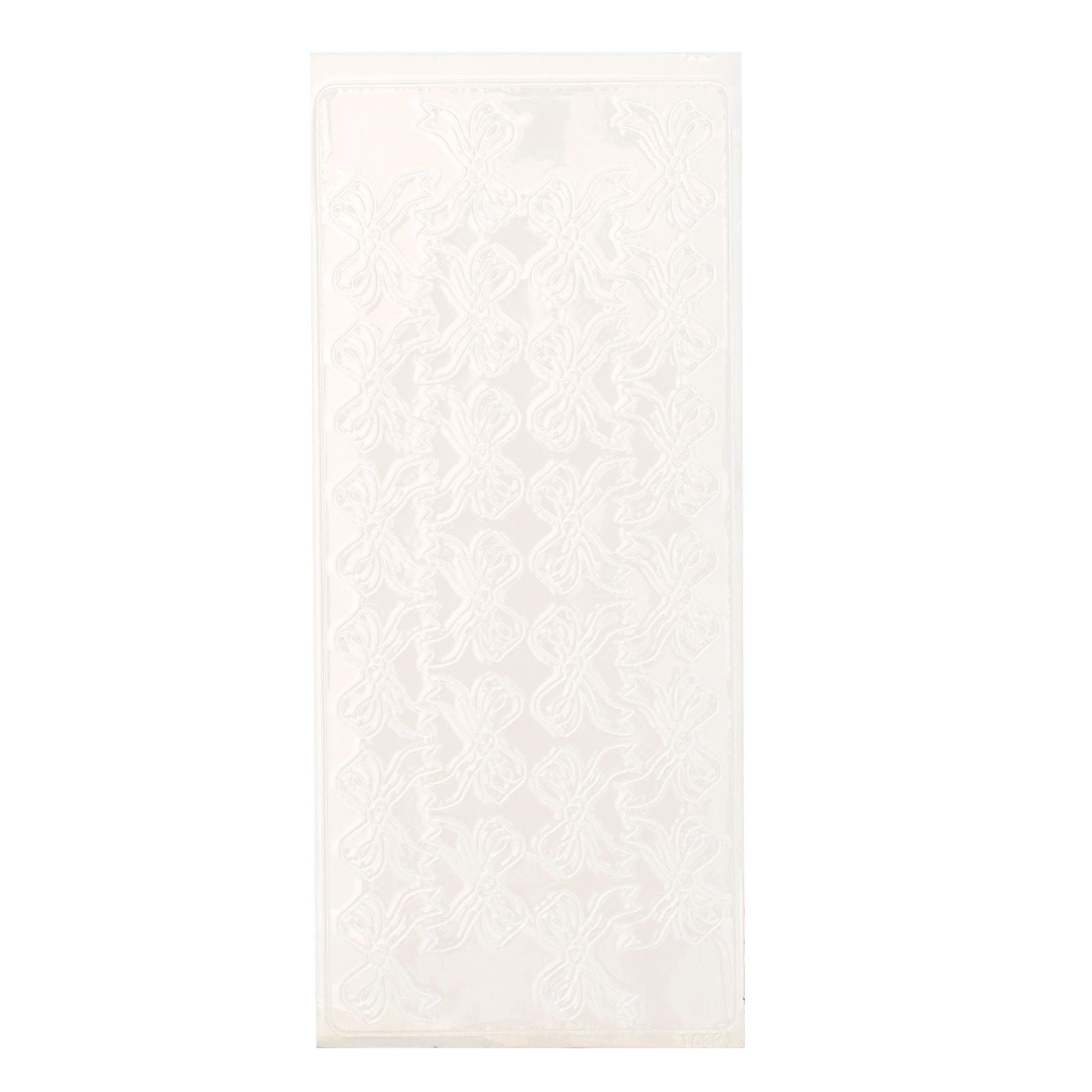 Vaessen creative • Aufkleber 10x23cm 10 Stück Schleifen weiß