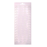 Vaessen creative • Aufkleber 10x23cm 10 Stück Ringe weiß - afbeelding 1
