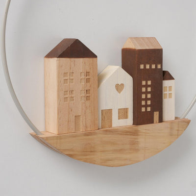 Boltze Home Deko-Anhänger mit Häusern, Durchmesser 25 cm