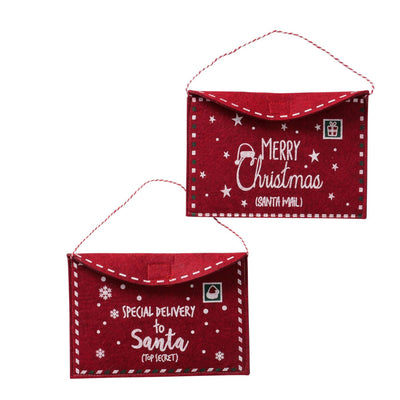 Boltze Home Geschenktüte Umschlag Filz 15x21cm rot