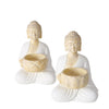 Boltze Home Teelichthalter Buddha H15cm 2 Sortiert