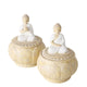 Boltze Home Vorratsdose Buddah H14 2 Sortiert