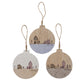 Boltze Home hängende Deko-Häuser aus Holz, 13 cm