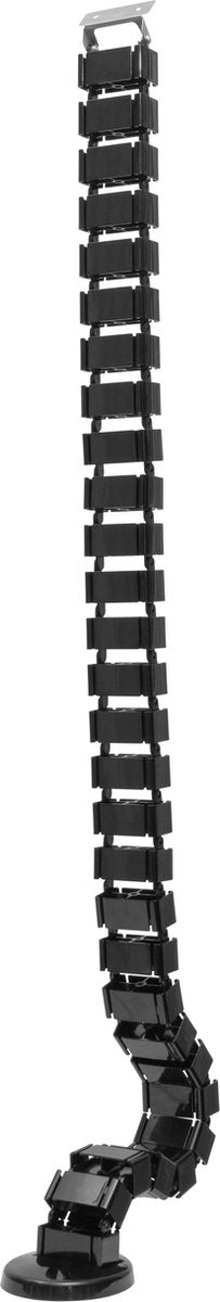 Deltaco delo-0203 Kabelkanalsäule – 4 Kanäle – verstärkte Grundplatte – 1,3 Meter – Schwarz