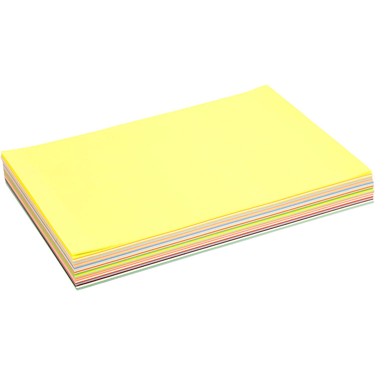Creativ Company Kreativpapier, A4, Blatt 210 x 297 mm, 80 g, verschiedene Farben, 280 Blatt, 1 Karton
