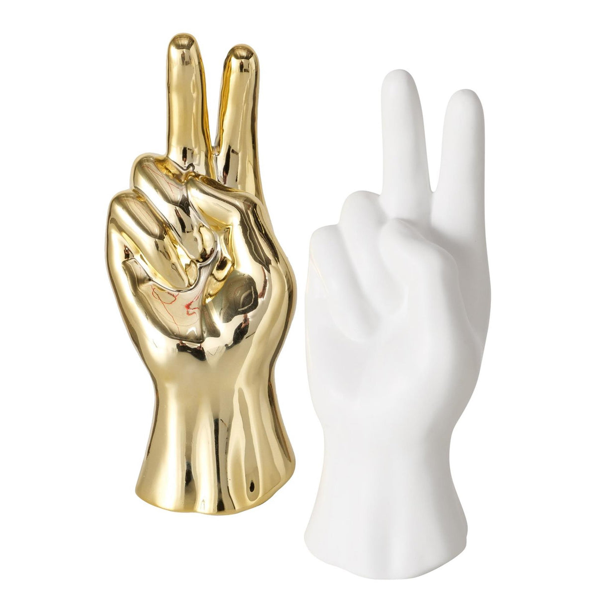 Boltze Home Statue Hand h19cm Gold oder Weiß