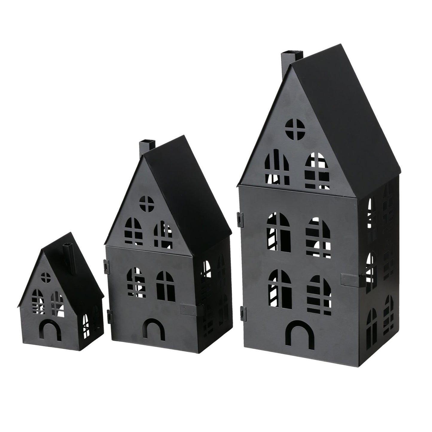 Boltze Home Laternen-Set Haus 3-teilig