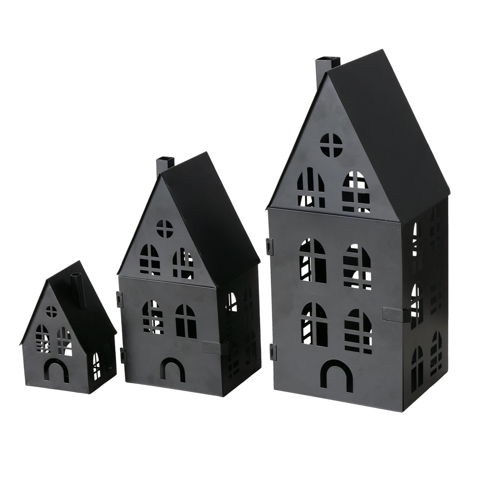 Boltze Home Laternen-Set Haus 3-teilig
