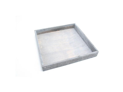 Hbx Natural Living Tablett Firmiana 20x20x4cm grau