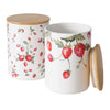 Boltze Home Vorratsdose Erdbeere Steingut H17cm