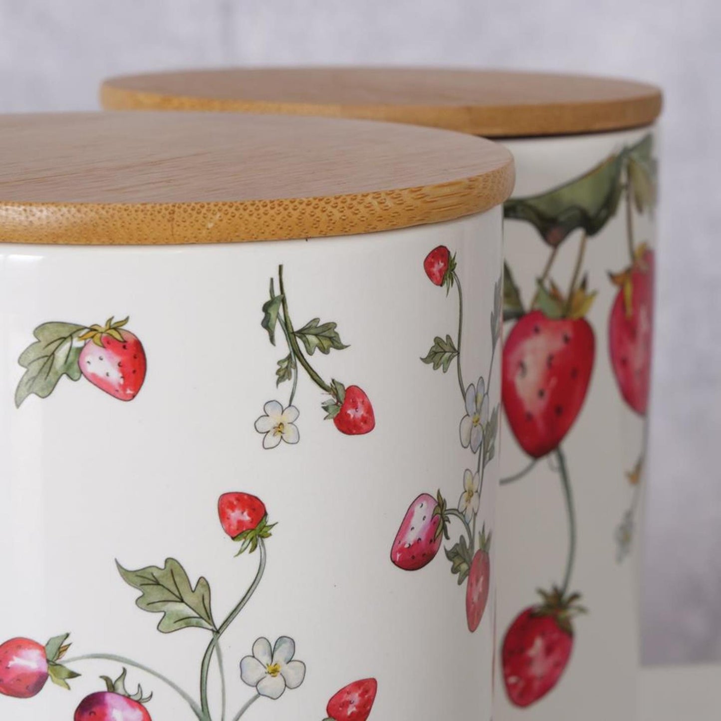 Boltze Home Vorratsdose Erdbeere Steingut H17cm