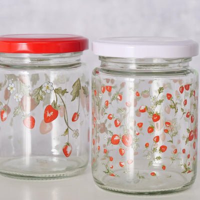 Boltze Home Vorratsglas Erdbeere 240ml Glas