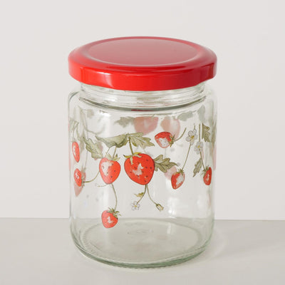 Boltze Home Vorratsglas Erdbeere 240ml Glas