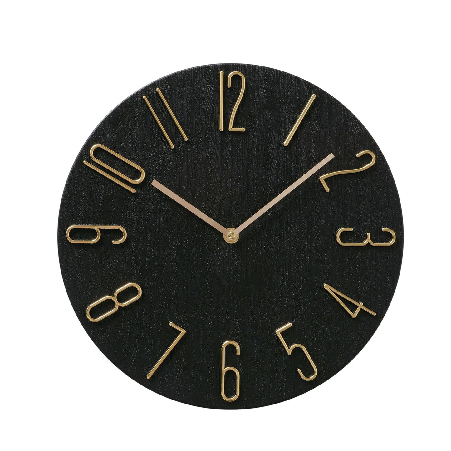 Boltze Home Wanduhr analog ø30cm Kunststoff schwarz
