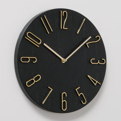 Boltze Home Wanduhr analog ø30cm Kunststoff schwarz