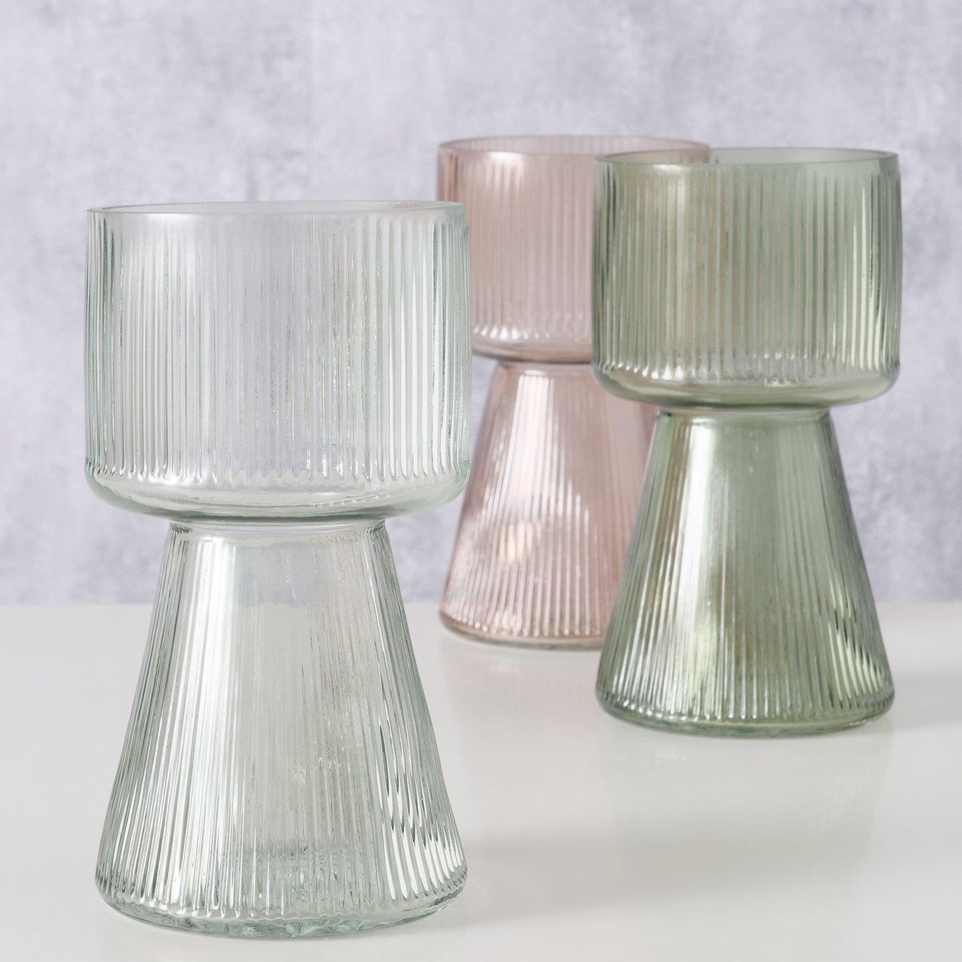 Boltze Home Vase Imano Glas ø10xh18cm