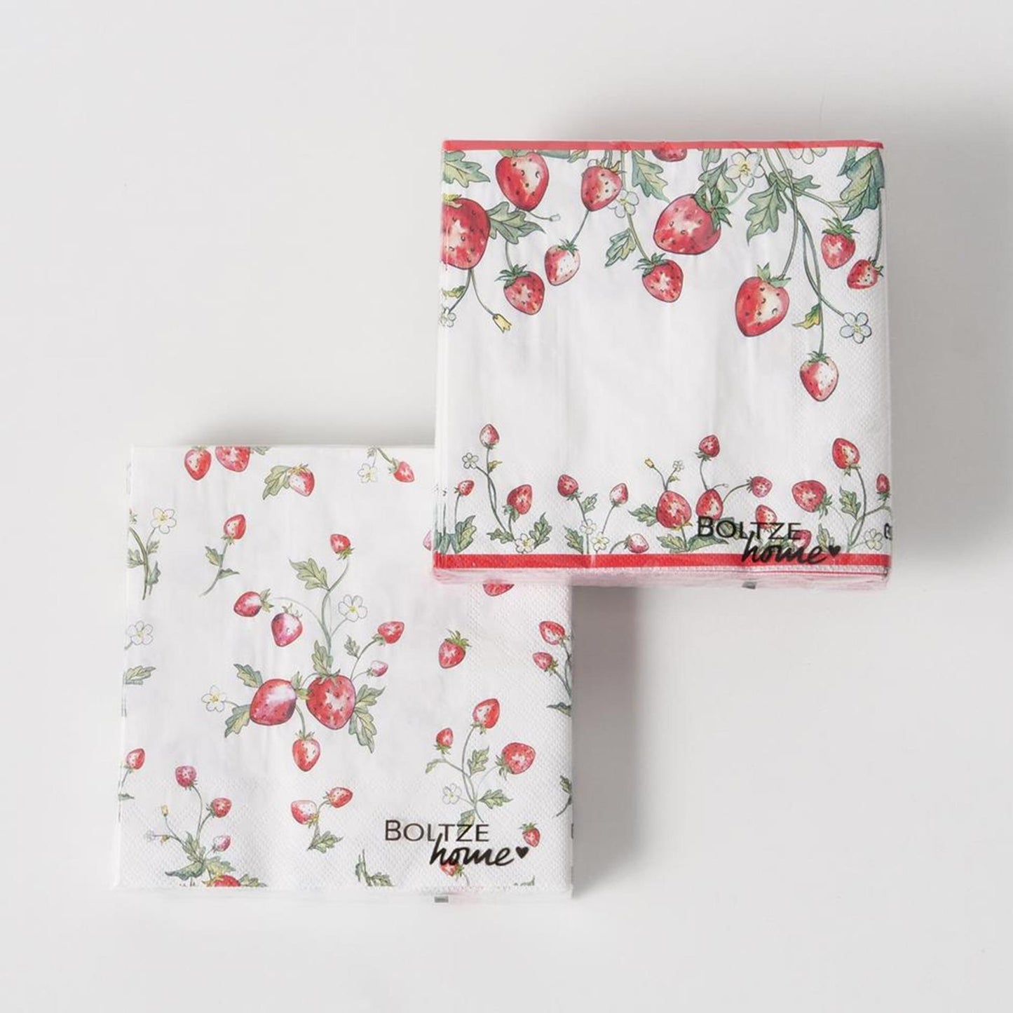 Boltze Home Servietten Erdbeere 20-teilig 34x34cm