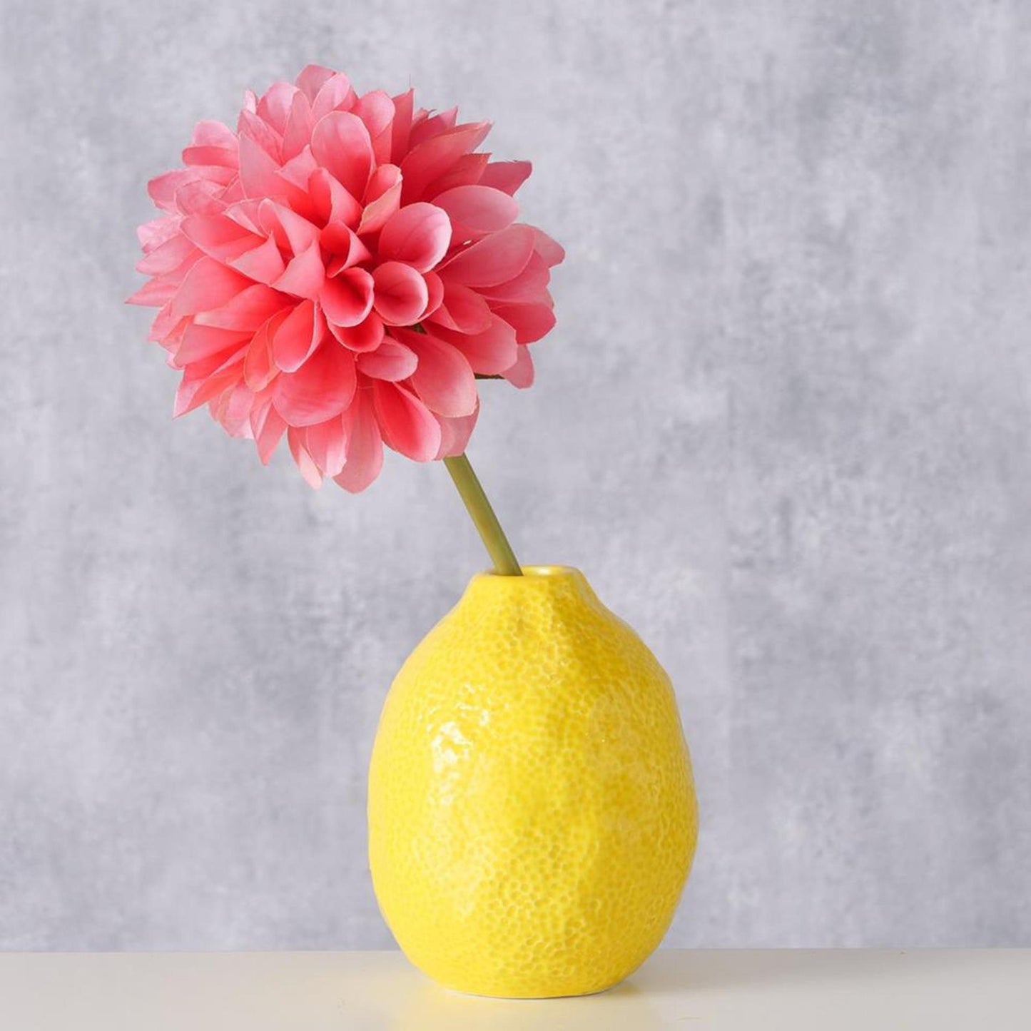 Boltze Home Vase Zitrone h12cm dolomitgelb
