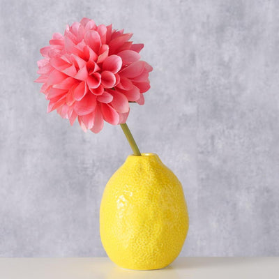 Boltze Home Vase Zitrone h12cm dolomitgelb