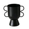 Boltze Home Blumentopf H16 Metall mattschwarz