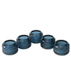 Boltze Home Teelichthalter Blau H6cm 3 Sortiert