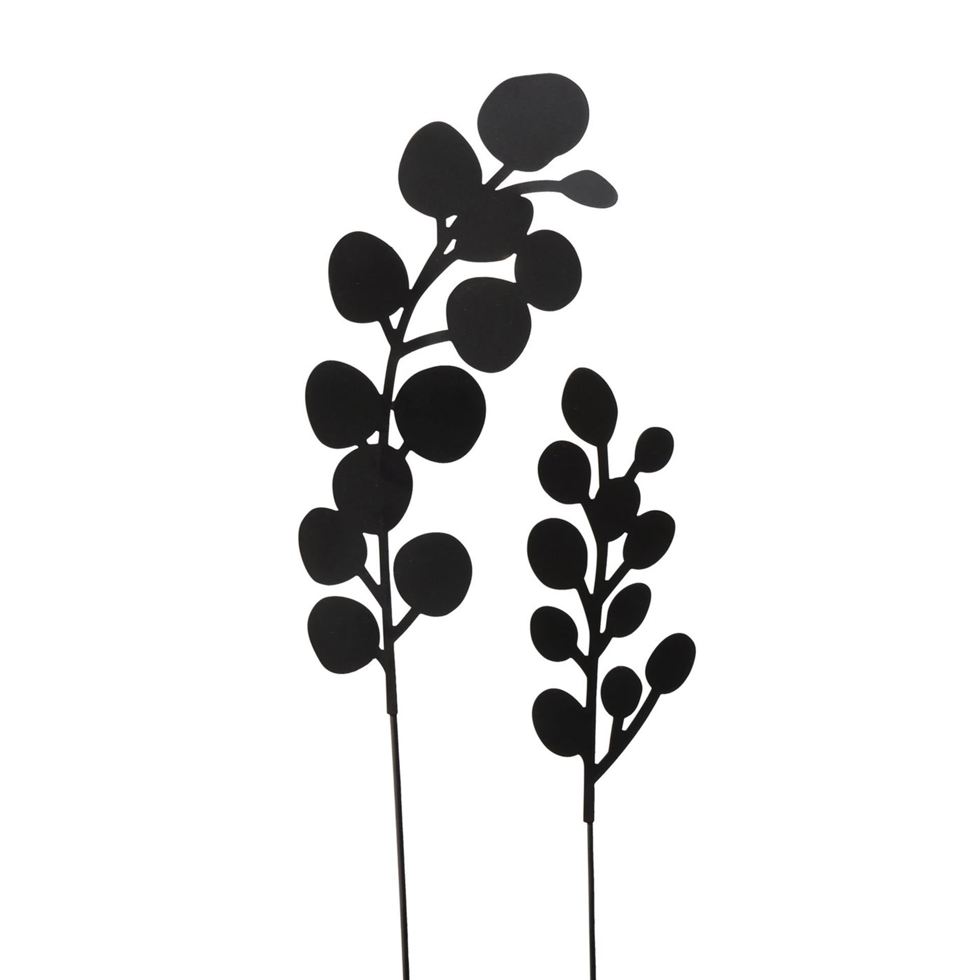Boltze Hausgartenstecker Calypso 2-teilig aus schwarzem Metall