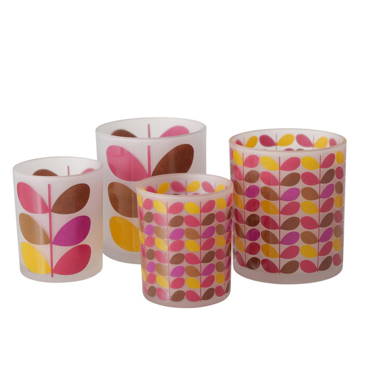 Boltze Home Teelichthalter Retro 2-teilig rosa Glas