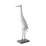 Boltze Home Statue Vogel Weißmetall H55 cm - afbeelding 1
