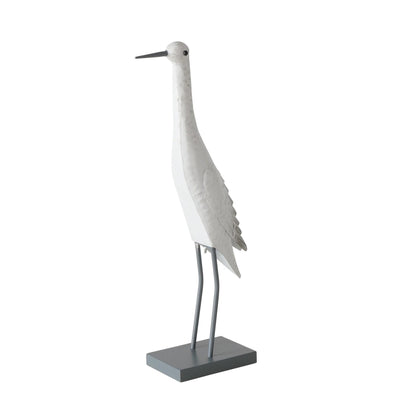Boltze Home Statue Vogel Weißmetall H55 cm