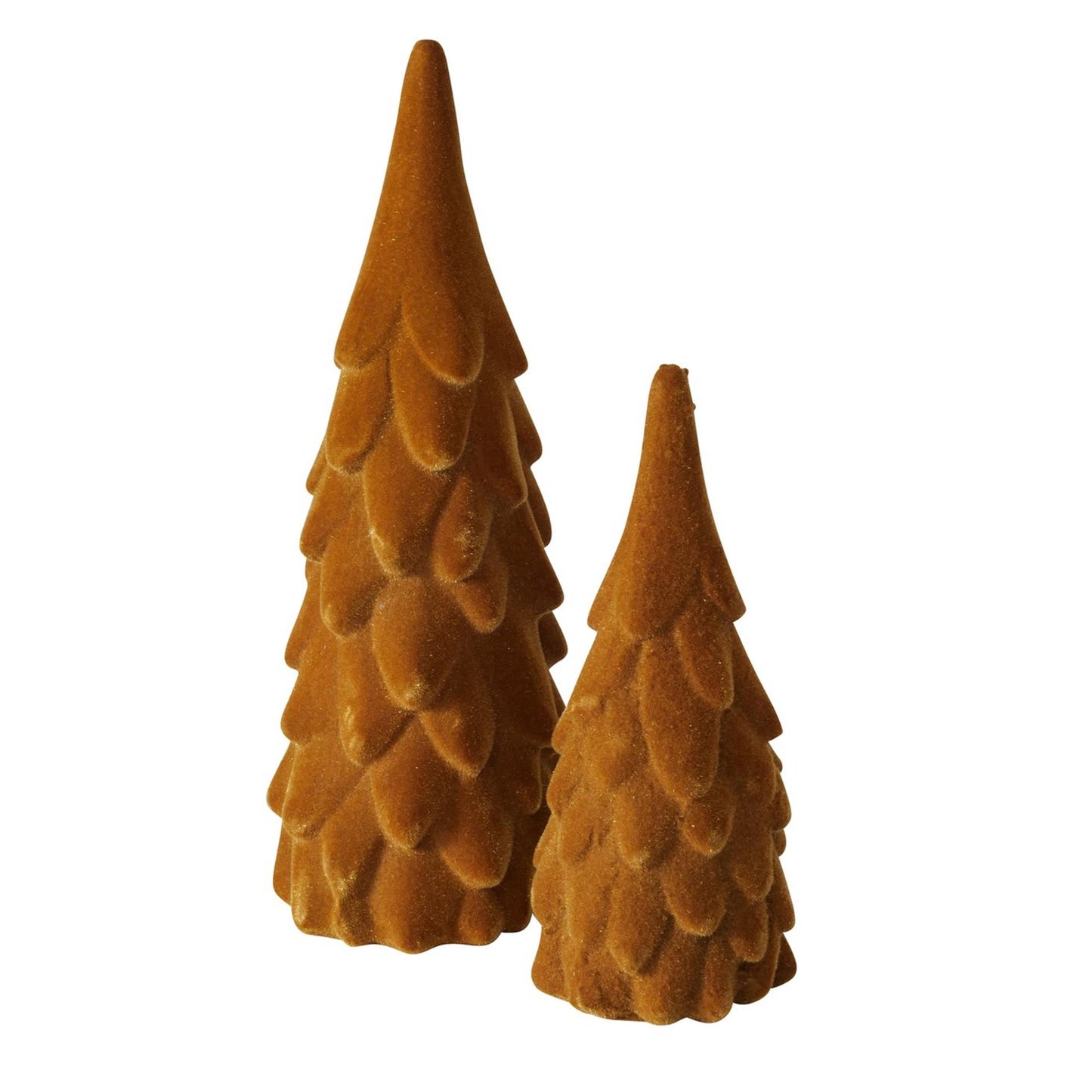 Boltze Home Bild Weihnachtsbaum braun 2-teiliger Samt