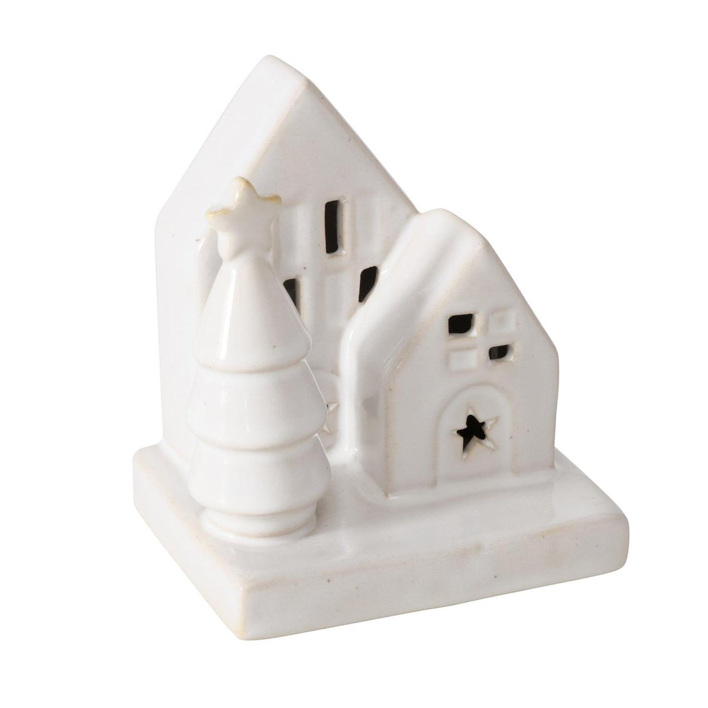 Boltze Home Deco Haus Cristo Stone mit LED H10cm