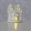 Boltze Home Deco Haus Cristo Stone mit LED h7cm weiß
