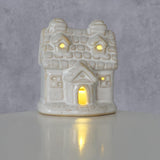 Boltze Home Deco Haus Cristo Stone mit LED h7cm weiß - afbeelding 2
