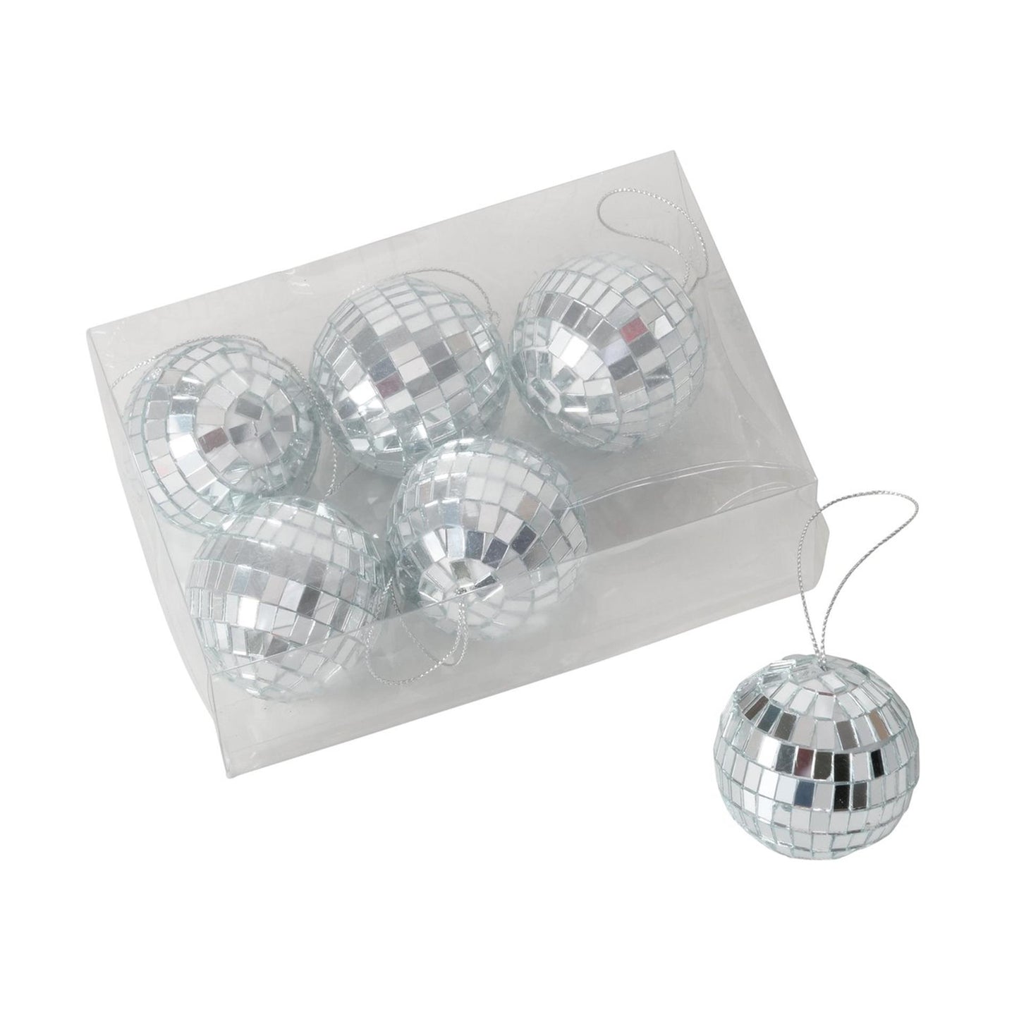 Boltze Home Weihnachtskugel Discoglas 5x5cm 6-tlg