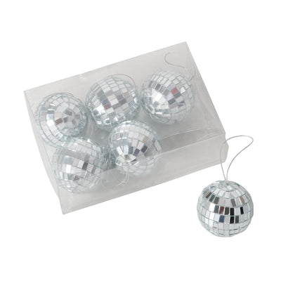 Boltze Home Weihnachtskugel Discoglas 5x5cm 6-tlg